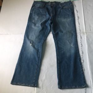 Boot Cut Stretch Ash Navy Blue Jeans